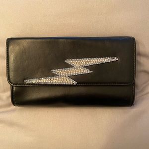 Vintage Noir NYC black leather purse/clutch